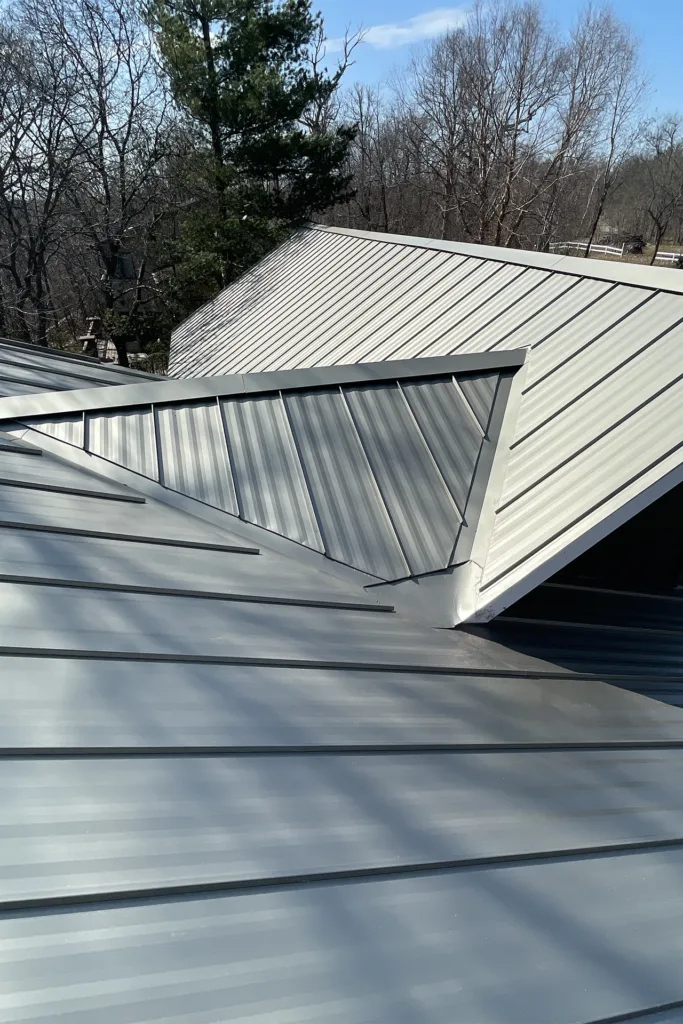 Champagne Metal Roof Installation 2
