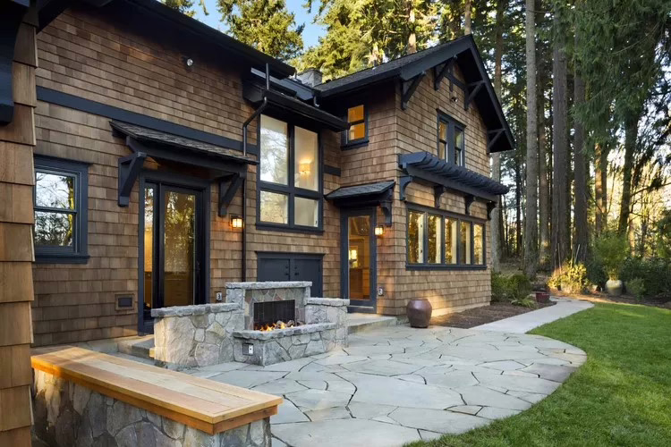 Wood Siding House